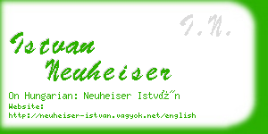 istvan neuheiser business card